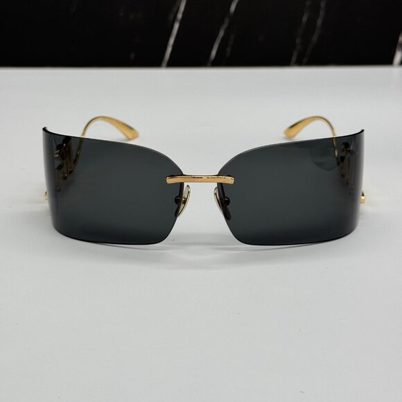 NEW DOLCE&GABBANA DG2319 02/87 GOLD/BLACK SUNGLASSES DG2319 0287 EYEWEAR - Picture 4 of 12